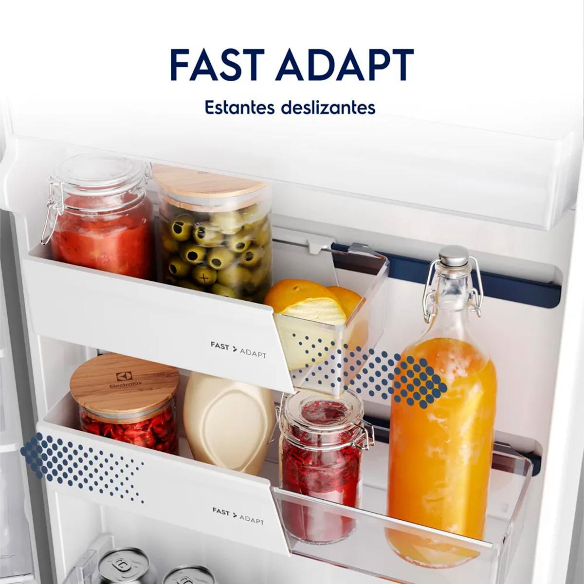 Heladera No Frost Inverter 408L Electrolux Top Freezer IF43s Plata